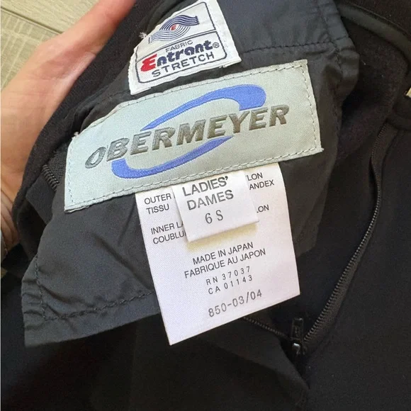 Obermeyer Black Stretch Snow Pants Size 6 Short - Picture 4 of 10